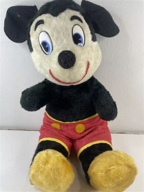 Mickey Mouse Plush Doll Walt Disney Characters California Vintage