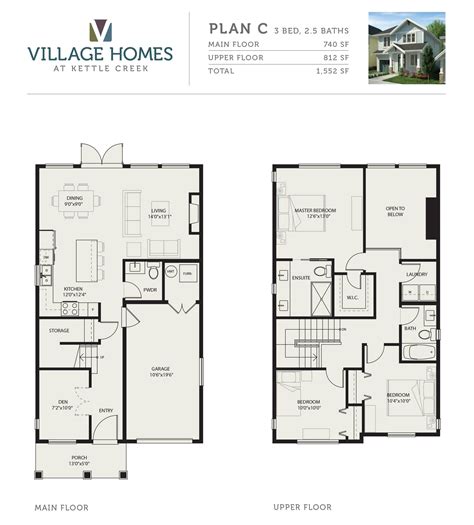 Floor Plans Starting Village Homes Langford Jhmrad 151574