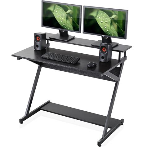 Fitueyes Computer Desk With Monitor Stand Gaming Table Studying