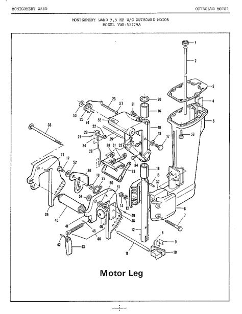 Motor Parts Outboard Motor Parts Diagram