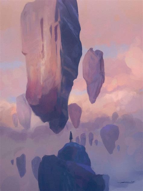 Floating Rocks By Zyrskar On Deviantart Fantasy Concept Art Fantasy