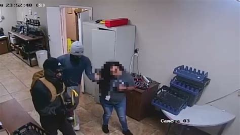 Masked Robbers Surprise Employee In Locker Room Drag Her By Her Hair