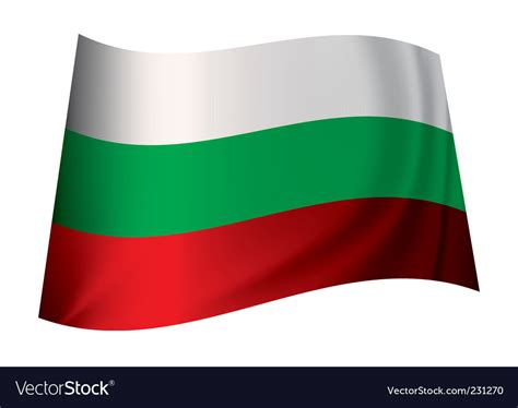 Bulgaria Flag Royalty Free Vector Image Vectorstock