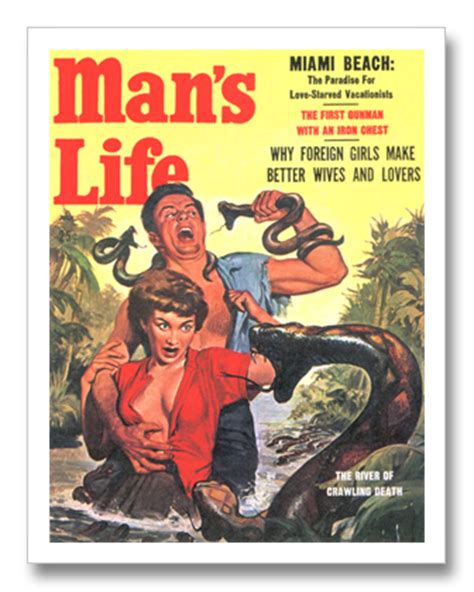 Snakes in Men's Pulp Mags: scarier than Snakes on a Plane - The Men's Adventure Magazines Blog
