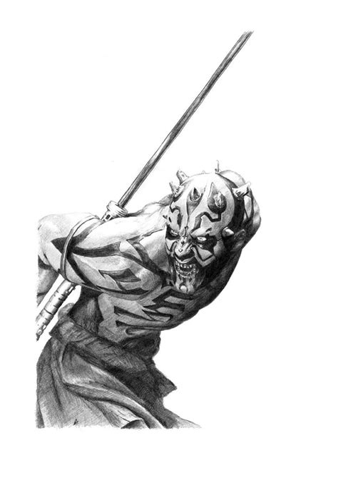 Star wars boba fett star wars clone wars star wars art lego star wars star trek surfboard drawing star wars drawings star wars action figures star wars poster. DARTH MAUL pencil drawing | Star wars drawings, Rey star ...