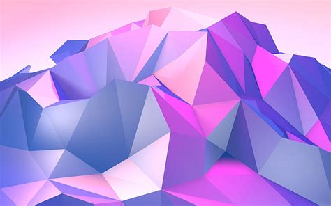 Hd Wallpaper Purple Triangle Geometric Abstract Design Shape