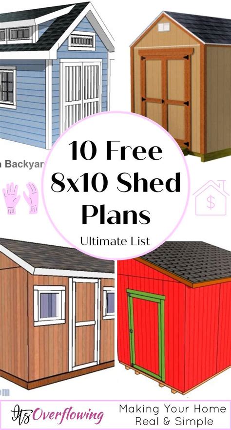 8x10 Shed Plans With Materials List