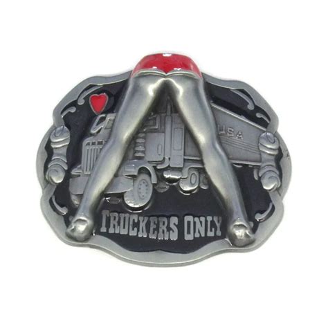 truckers only funny belt buckle in buckles and hooks from home and garden on