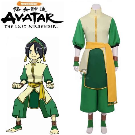Avatar The Last Airbender Toph Beifong Cosplay Costume Adult Halloween