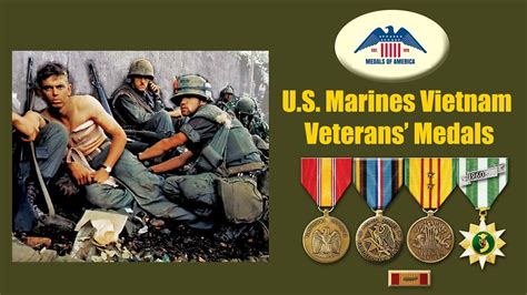 Marine Corps Vietnam Veterans Offical Medals After 1 Month 3 Month And