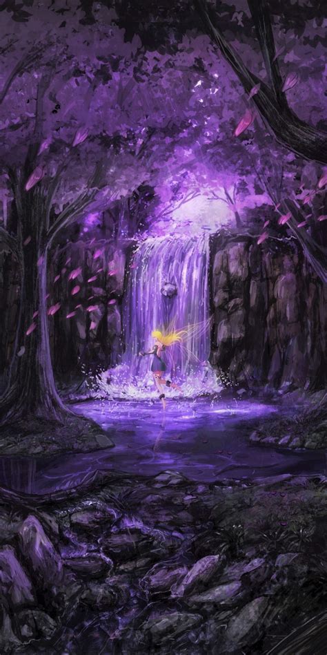 Purple Fantasy Landscape Wallpaper