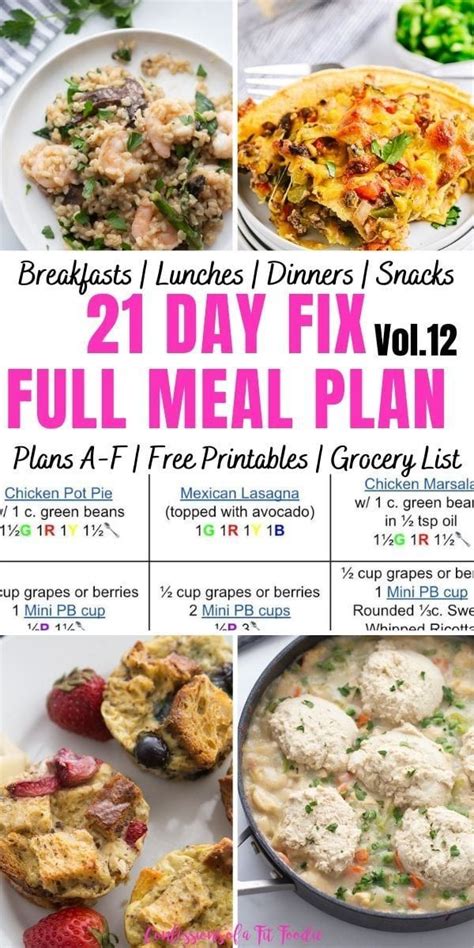 A 21 Day Fix Meal Plan To Help You Plan And Execute A Successful Week