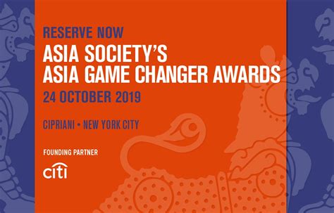 2019 Asia Game Changer Awards Asia Society