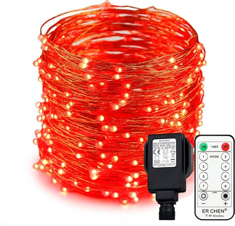 Erchen Plug In Fairy Lights 100 Ft 30m 300 Led Dimmable Copper Wire