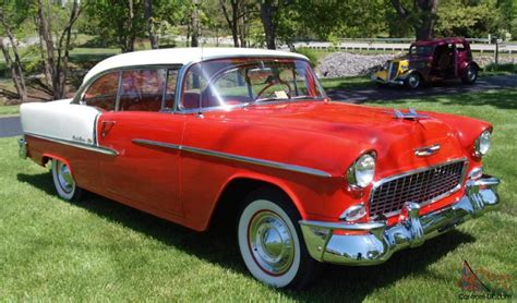 1955 chevrolet bel air red and silver 55 chevy pinterest bel air images and photos finder