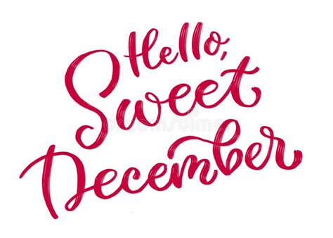 Hello December Red Stock Illustrations 1439 Hello December Red Stock