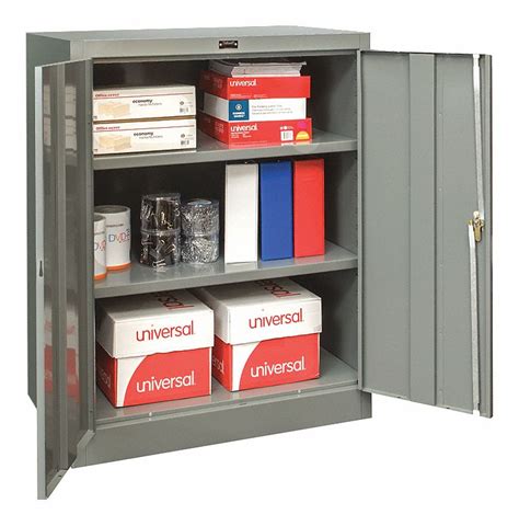 Grainger Approved Commercial Storage Cabinet Dark Gray 42 In H X 48