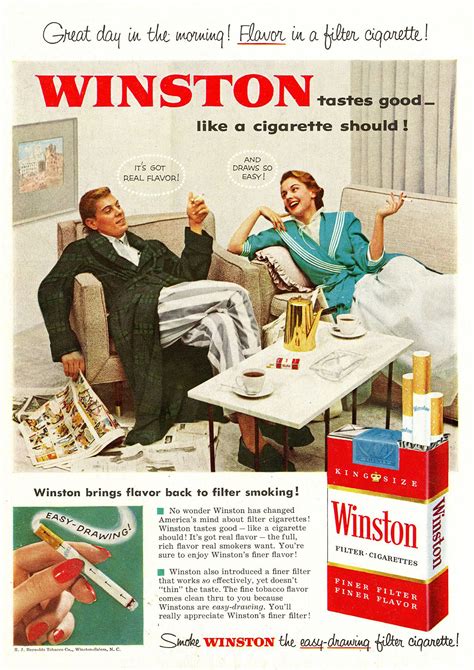 Reproduction Vintage Winston Cigarette Poster Etsy