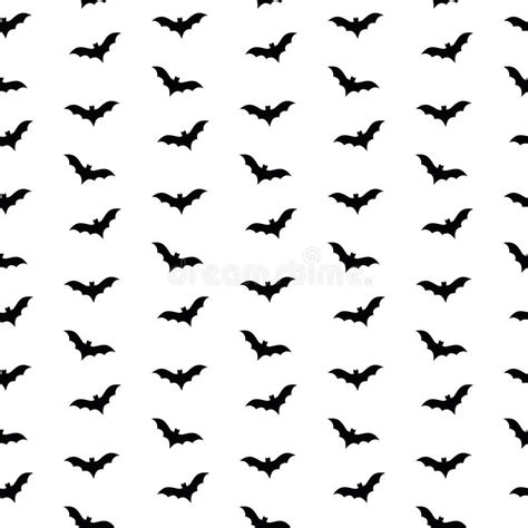 Seamless Bat Pattern And Background Vector Illustration Stock Vector
