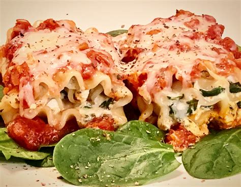 Spinach Lasagna Rolls Fit As A Foodie