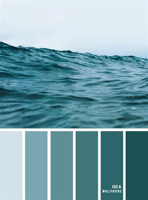 Deep Green Sea Inspired Color Combination A Pretty Color Palette Use