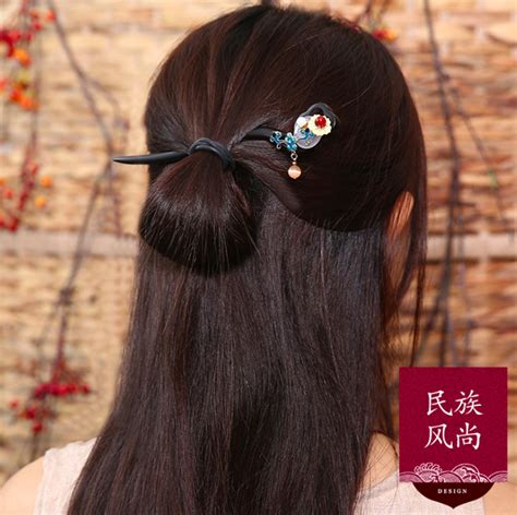 Vintage Flower Blossom Chinese Hair Pin Hair Stick Bead Hair Etsy