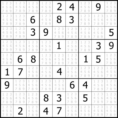 Printable Sudoku To Print Medium Sudoku Puzzles Printable