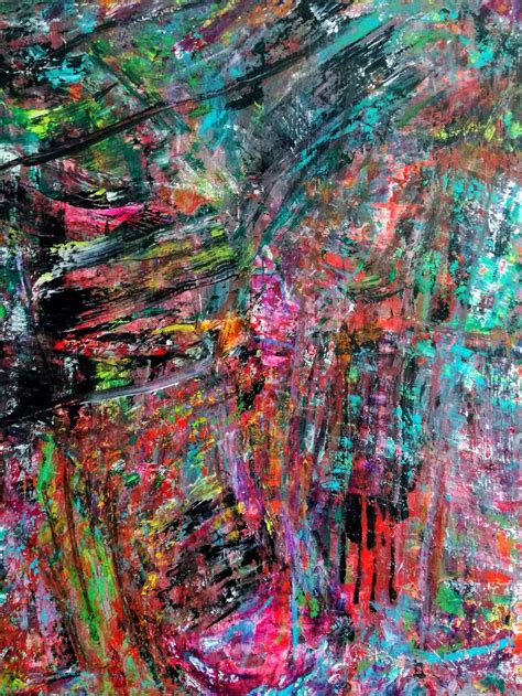 Abstract Painting Inspired By Gerhard Richter Painting By Philip Kratz
