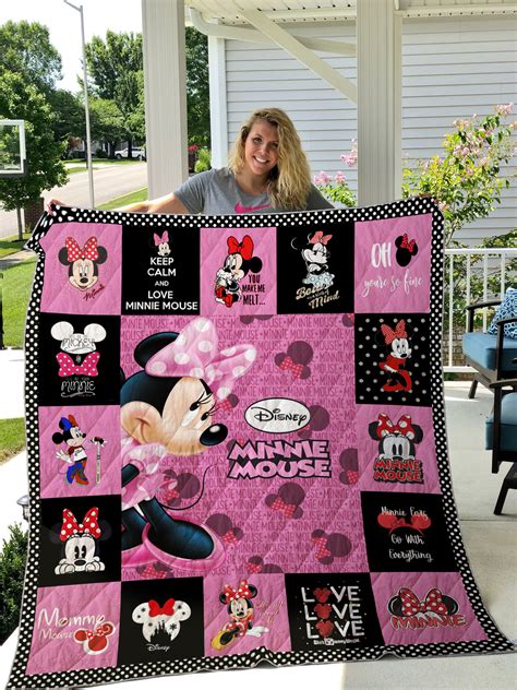 Minnie Mouse Quilt Blanket Blanketshub