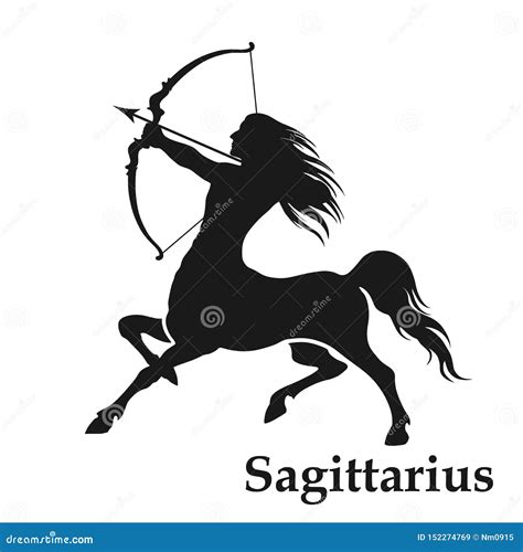 Sagittarius Zodiac Sign Symbol Horoscope Icon Stock Vector