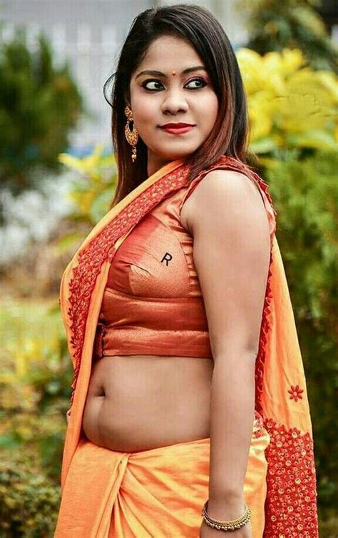 pin on navel saree