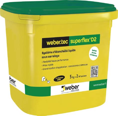 WEBER - Composant en poudre Webertec superflex D2 - sac de ...
