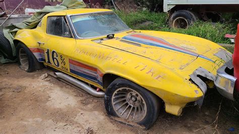 Vintage 1963 Corvette Race Car Found After Being Parked For 44 Years