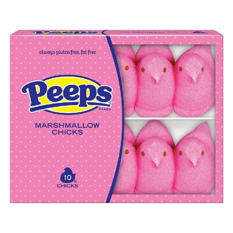Peeps Marshmallow Chicks Pink Half Nuts
