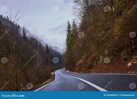 Landscape With An Empty Mountain Road Stock Photo Image Of Mountain
