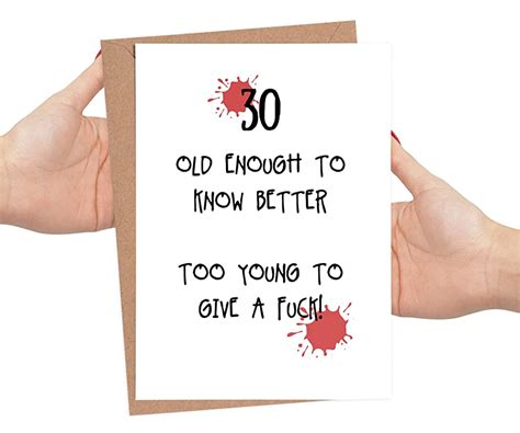 Funny 30th Birthday Cards For Men Personalised 30th Cards For Women 30th Cards For Her 30th