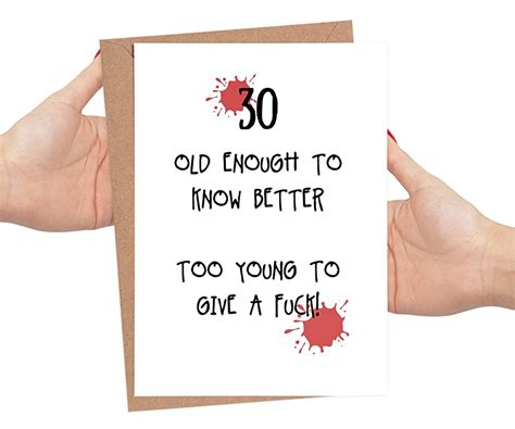 funny 30th birthday cards for men personalised 30th cards for women 30th cards for her 30th