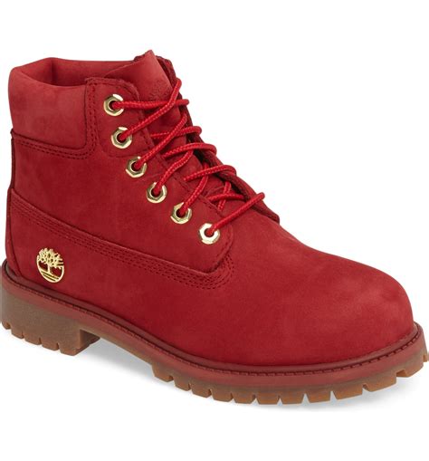 Timberland 40th Anniversary Ruby Red Waterproof Boot Walker Toddler
