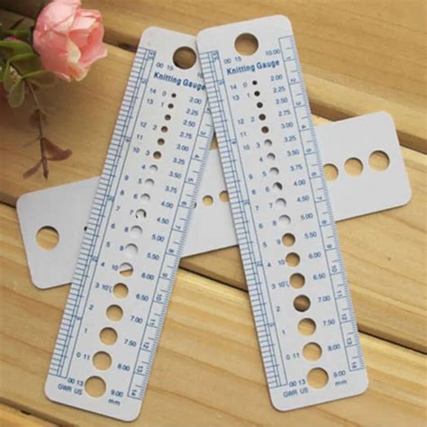 1pcs Sizes 2 10mm Knitting Guage Inch Cm Sewing Ruler Us Uk Canada In