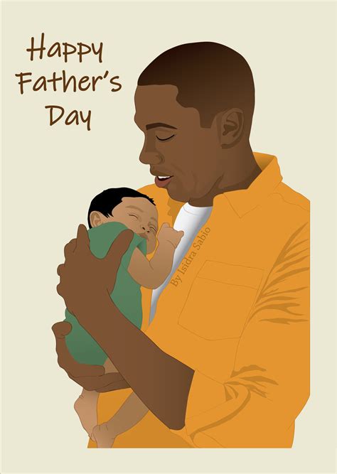 Express your love with our warm father's day ecards and make him feel. African American father with baby, Father's Day Card | Happy fathers day cards, Happy father day ...