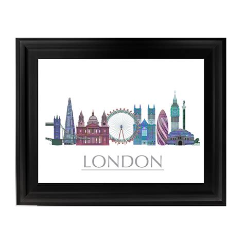 London Skyline Coloured Buildings Final Touches