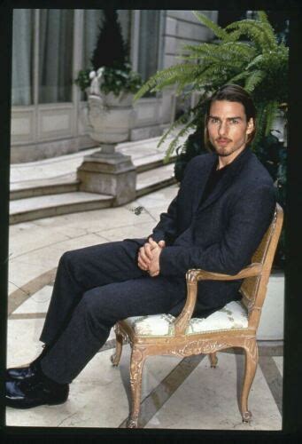 Tom Cruise Posing In Smart Suit Vintage Original 35mm Photo