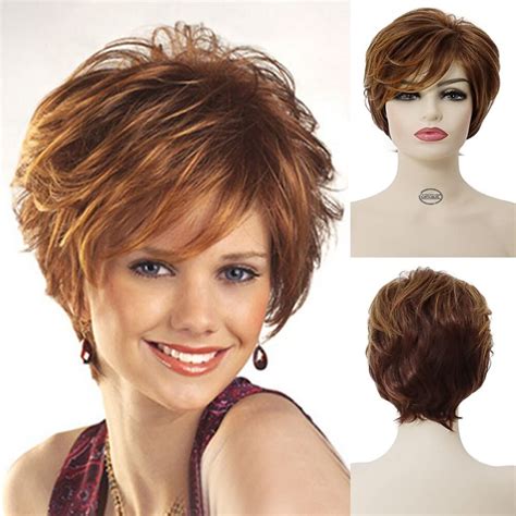 Lsza Wigblonde Wigs With Bangs For Women Short Wig Natural
