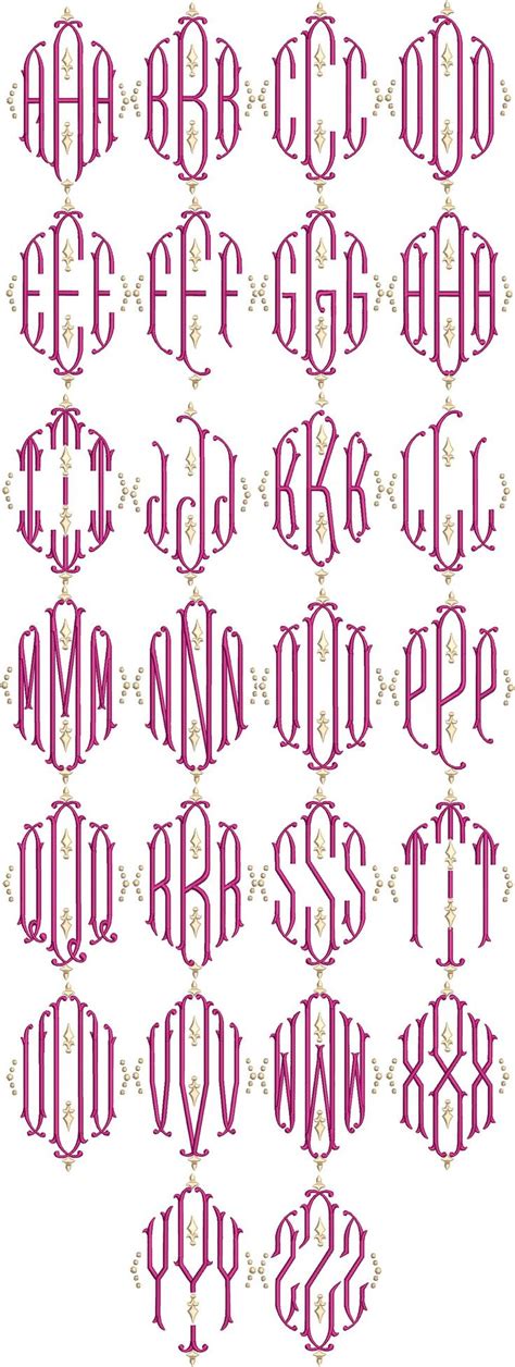 Large Machine Embroidery Fonts