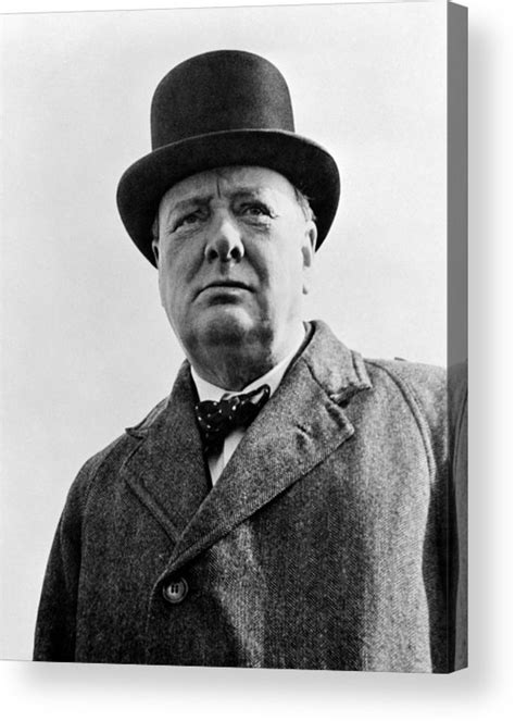 Sir Winston Churchill Acrylic Print By War Is Hell Store