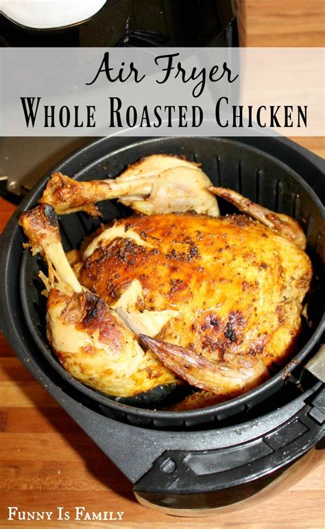 This fried chicken uses no oil and has a crispy, delicious skin over tender chicken meat that your whole family will love! Air Fryer Whole Roasted Chicken | Recipe | Air fryer ...