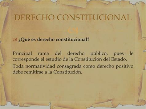 Ppt El Derecho Constitucional Powerpoint Presentation Free Download
