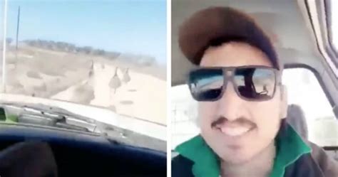 Disturbing Footage Shows Laughing Man Cruelling Mowing Down Emus In Car
