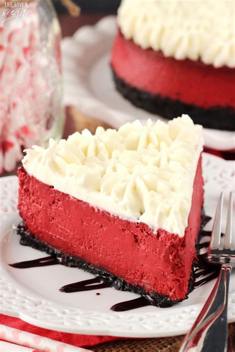 Red Velvet Cheesecake So Incredibly Smooth And Creamy Has The Flavor