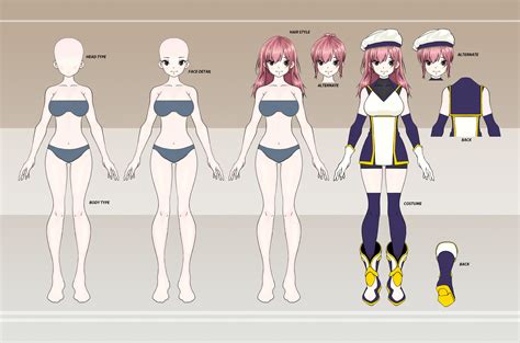 Artstation Anime Character Sheet